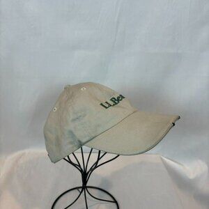 L.L. Bean Adjustable Beige‎ Light Up Baseball Hat Outdoor 100% Cotton